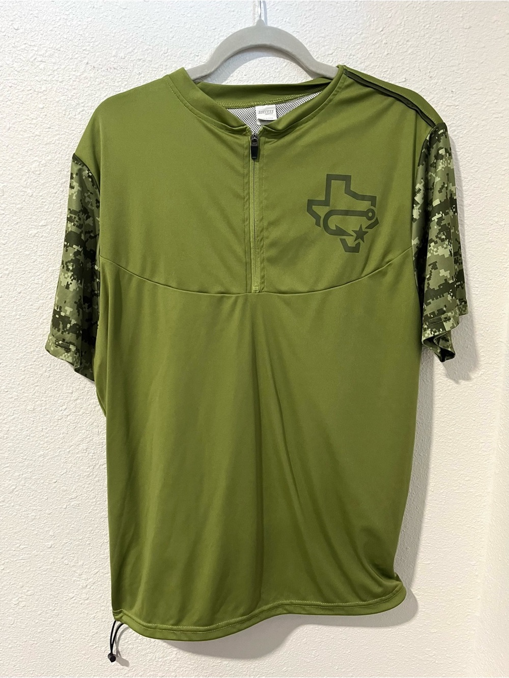 Hooks Baseball Jersey Military Green Size Large Corpus Christi Texas